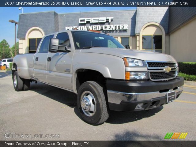 2007 Chevrolet Silverado 3500HD Classic LT Crew Cab 4x4 Dually in Silver Birch Metallic