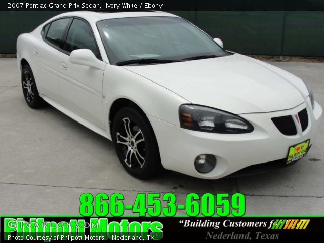 2007 Pontiac Grand Prix Sedan in Ivory White