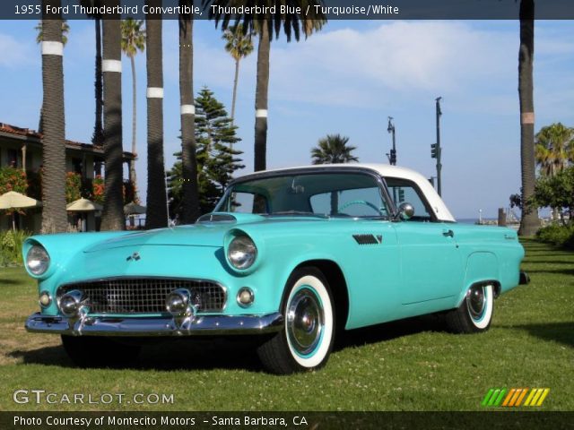 1955 Turquoise ford thunderbird #2