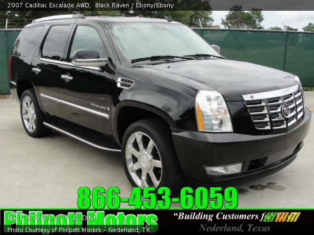 2007 Cadillac Escalade AWD in Black Raven