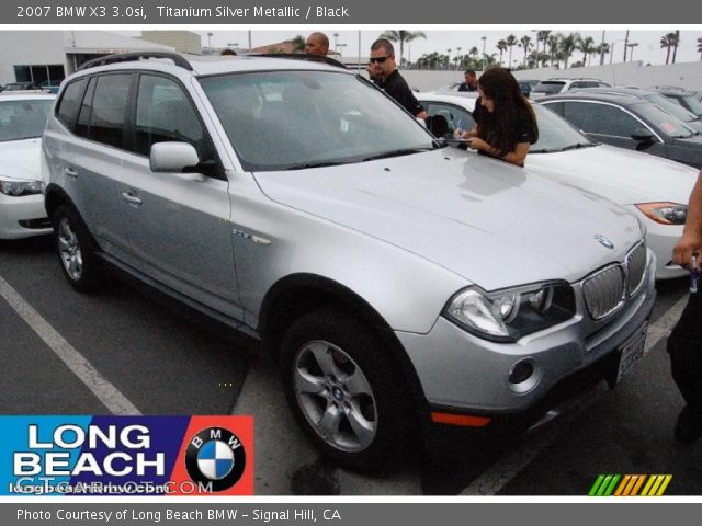2007 BMW X3 3.0si in Titanium Silver Metallic