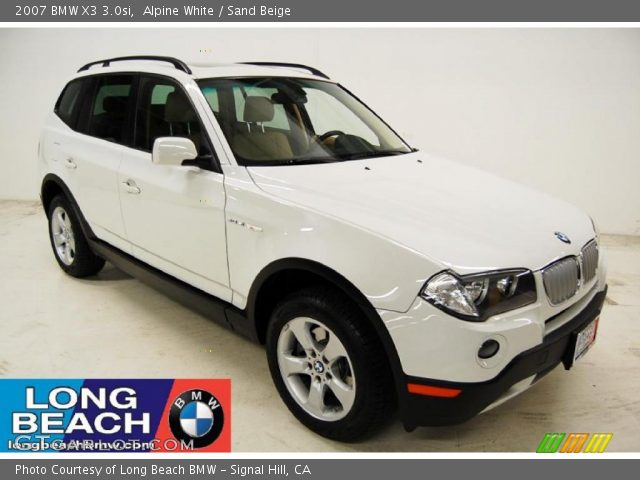 2007 BMW X3 3.0si in Alpine White