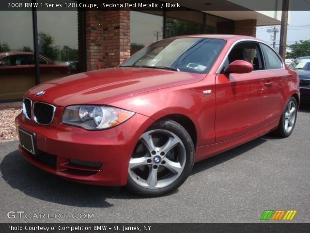 2008 BMW 1 Series 128i Coupe in Sedona Red Metallic