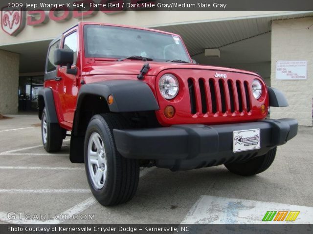 2009 Jeep Wrangler X 4x4 in Flame Red