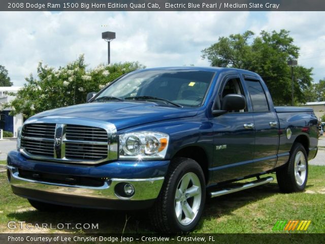 2008 Dodge Ram 1500 Big Horn Edition Quad Cab in Electric Blue Pearl