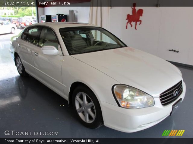 2002 Infiniti Q 45 in Ivory Pearl