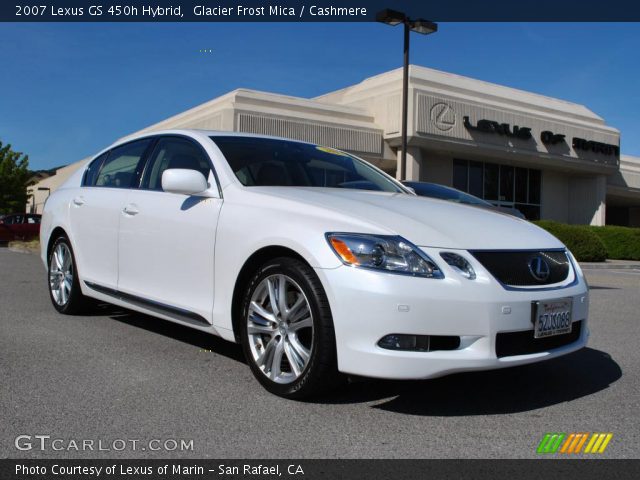 2007 Lexus GS 450h Hybrid in Glacier Frost Mica