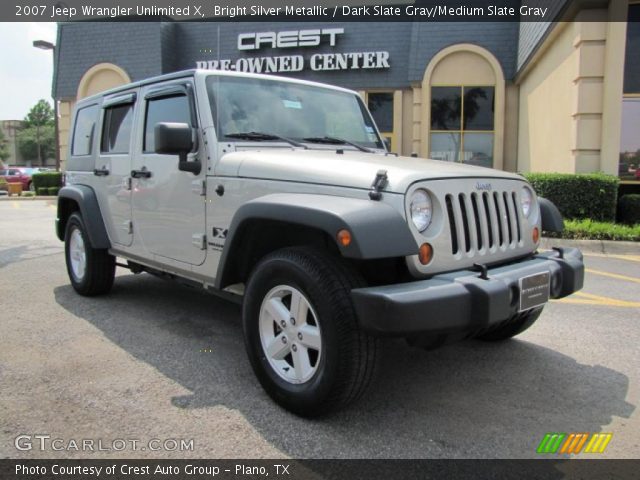 2007 Jeep Wrangler Unlimited X in Bright Silver Metallic