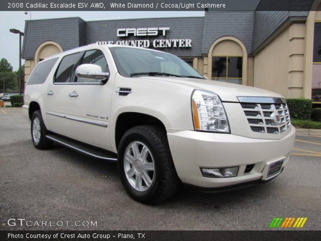 2008 Cadillac Escalade ESV AWD in White Diamond