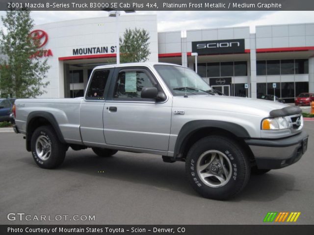 2001 Mazda B-Series Truck B3000 SE Cab Plus 4x4 in Platinum Frost Metallic