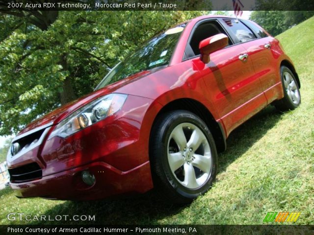 2007 Acura RDX Technology in Moroccan Red Pearl