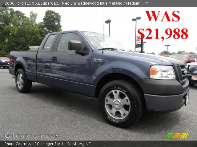 2006 Ford F150 XL SuperCab in Medium Wedgewood Blue Metallic