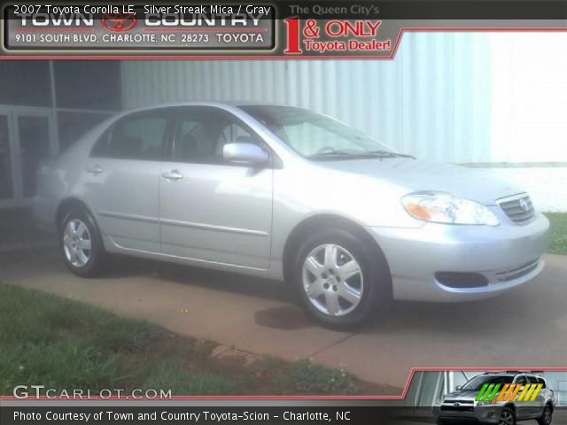 2007 Toyota Corolla LE in Silver Streak Mica