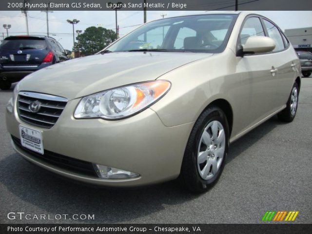 2008 Hyundai Elantra GLS Sedan in Laguna Sand Metallic