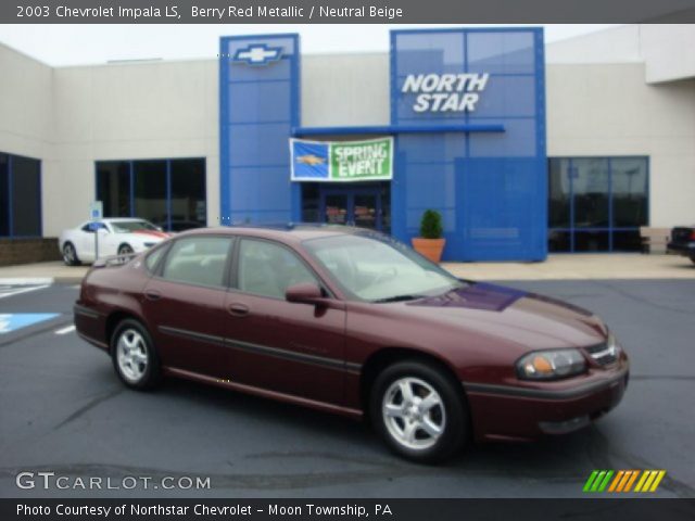 2003 Chevrolet Impala LS in Berry Red Metallic