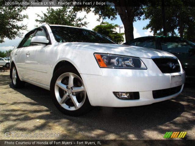 2006 Hyundai Sonata LX V6 in Powder White Pearl