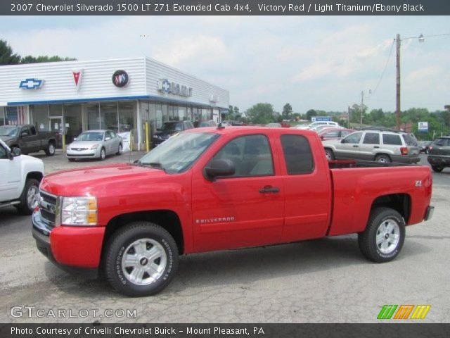2007 Chevrolet Silverado 1500 LT Z71 Extended Cab 4x4 in Victory Red