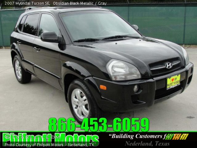 2007 Hyundai Tucson SE in Obsidian Black Metallic