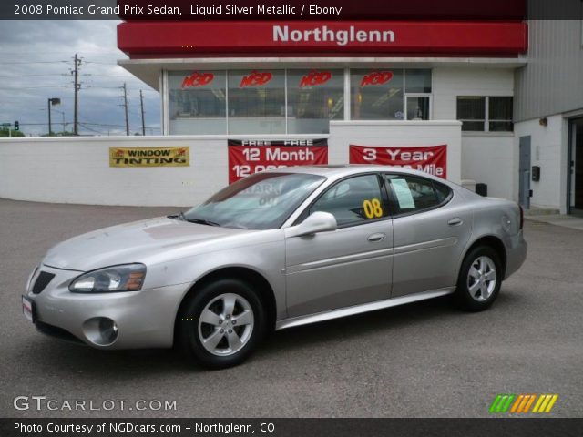 2008 Pontiac Grand Prix Sedan in Liquid Silver Metallic