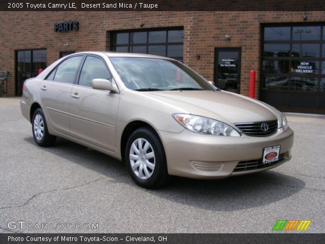 2005 Toyota Camry LE in Desert Sand Mica