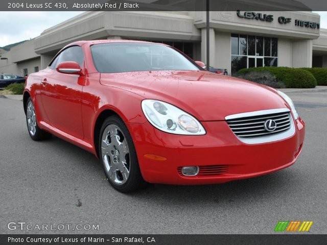2004 Lexus SC 430 in Absolutely Red
