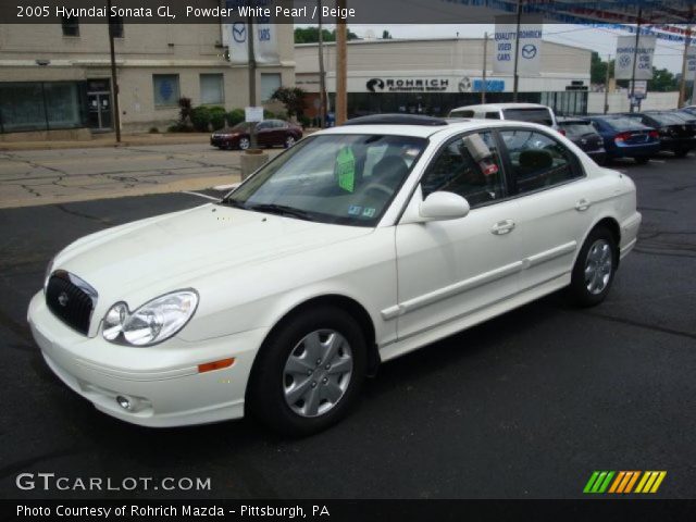 2005 Hyundai Sonata GL in Powder White Pearl