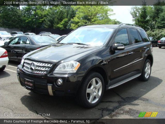 2008 Mercedes-Benz ML 550 4Matic in Obsidian Black Metallic