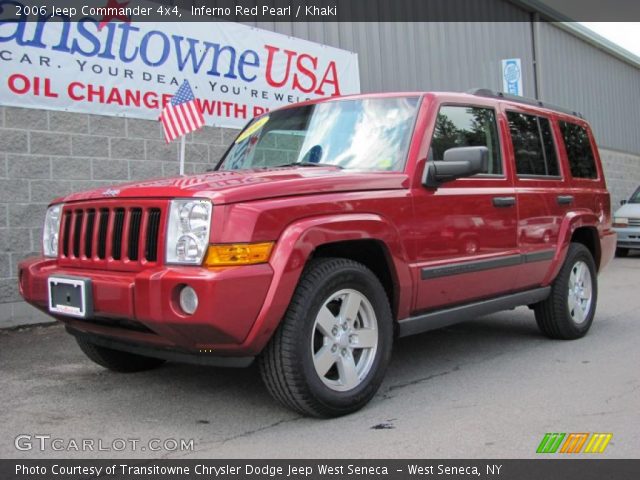 2006 Jeep Commander 4x4 in Inferno Red Pearl