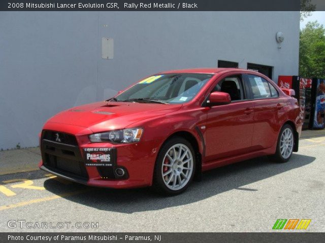 2008 Mitsubishi Lancer Evolution GSR in Rally Red Metallic