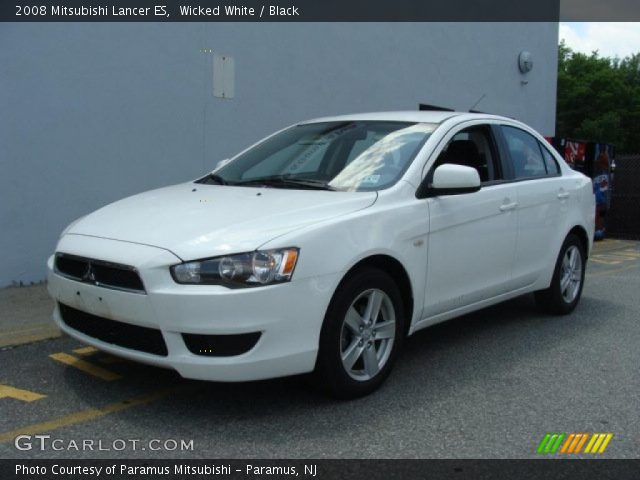 2008 Mitsubishi Lancer ES in Wicked White