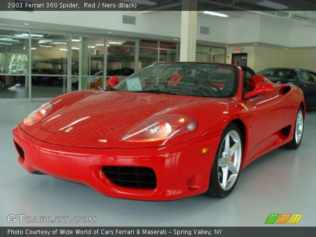 2003 Ferrari 360 Spider in Red