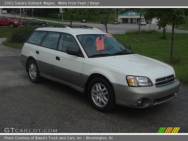 White Frost Pearl 2001 Subaru Outback Wagon with Beige interior 2001 Subaru Outback Wagon in White Frost Pearl
