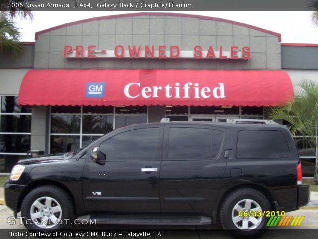 2006 Nissan Armada LE 4x4 in Galaxy Black