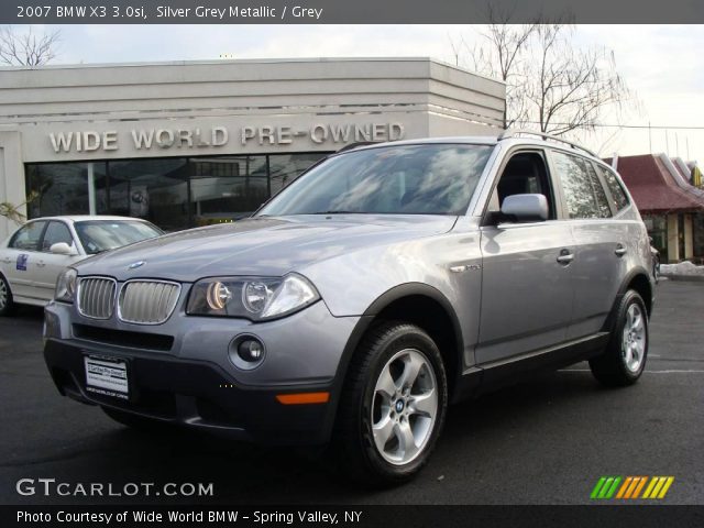 2007 BMW X3 3.0si in Silver Grey Metallic