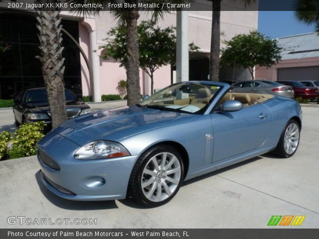 2007 Jaguar XK XK8 Convertible in Frost Blue Metallic