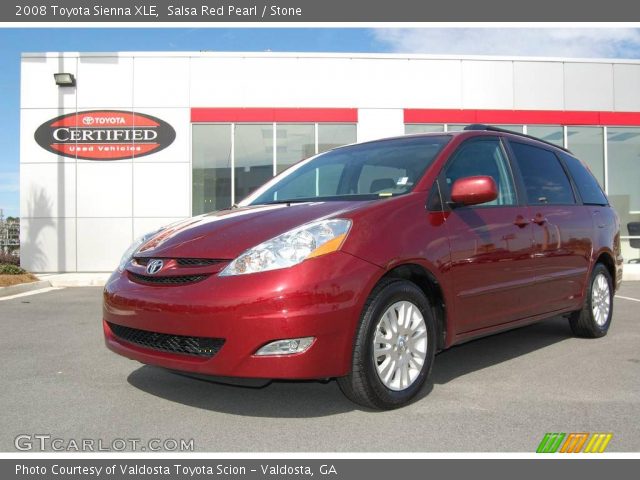 2008 Toyota Sienna XLE in Salsa Red Pearl