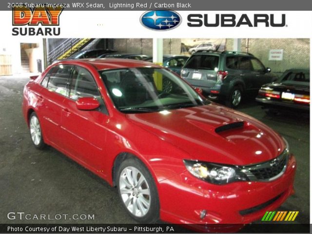 2008 Subaru Impreza WRX Sedan in Lightning Red