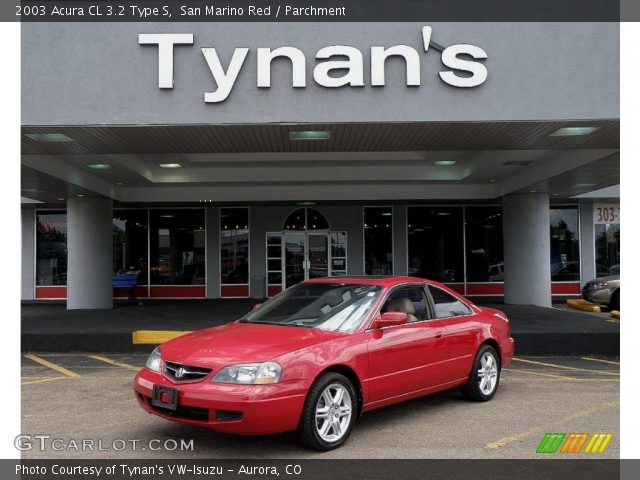 2003 Acura CL 3.2 Type S in San Marino Red