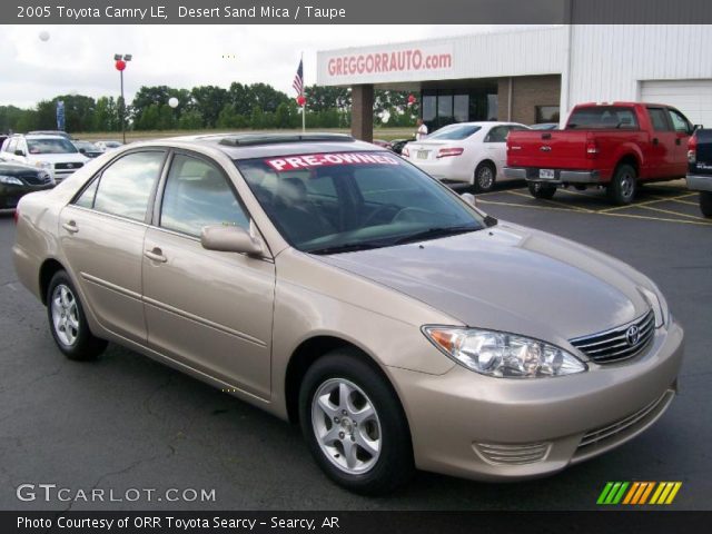 2005 Toyota Camry LE in Desert Sand Mica