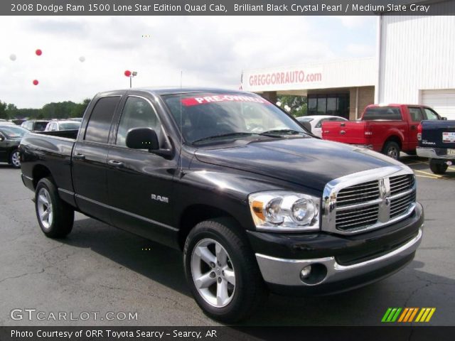 2008 Dodge Ram 1500 Lone Star Edition Quad Cab in Brilliant Black Crystal Pearl