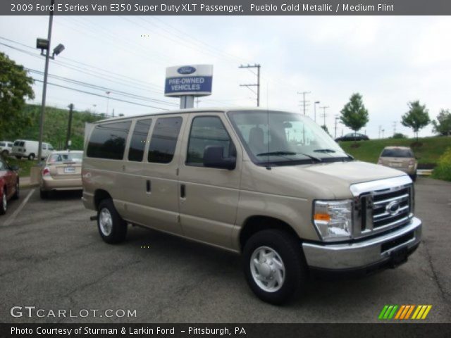 2009 Ford E Series Van E350 Super Duty XLT Passenger in Pueblo Gold Metallic