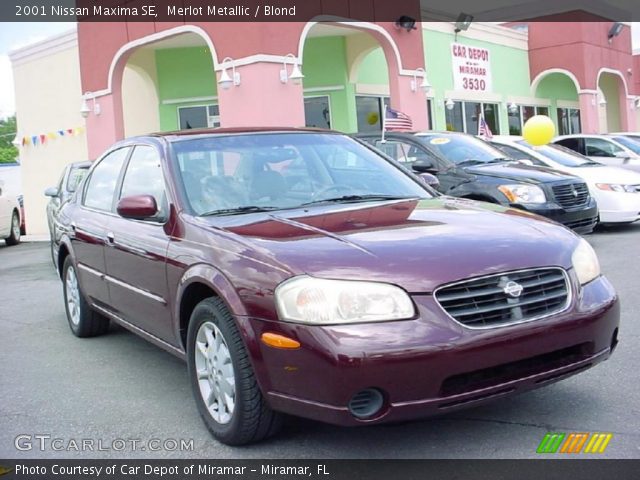 2001 Nissan Maxima SE in Merlot Metallic