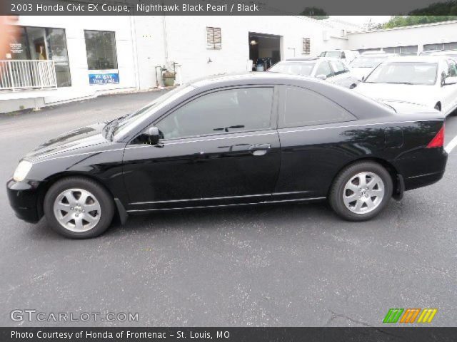 2003 Honda civic coupe black #2
