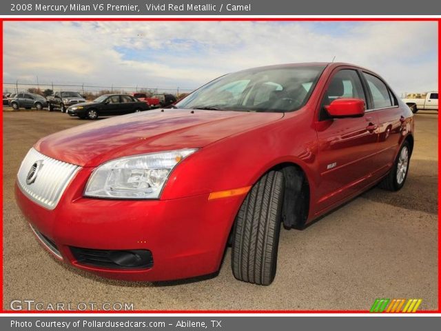 2008 Mercury Milan V6 Premier in Vivid Red Metallic