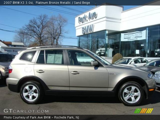 2007 BMW X3 3.0si in Platinum Bronze Metallic