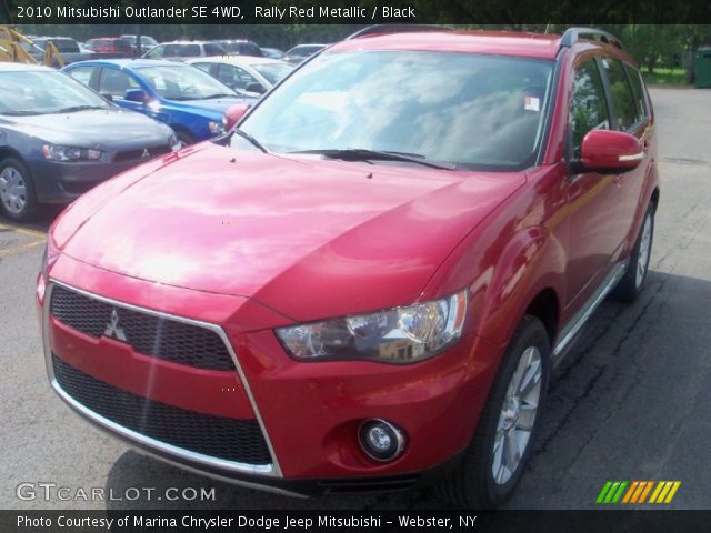 2010 Mitsubishi Outlander SE 4WD in Rally Red Metallic