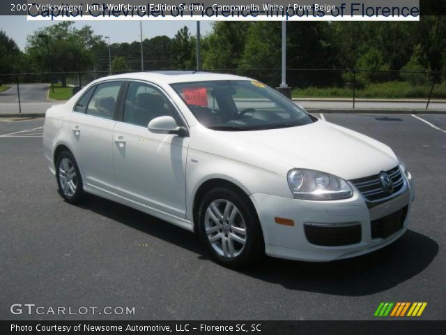2007 Volkswagen Jetta Wolfsburg Edition Sedan in Campanella White