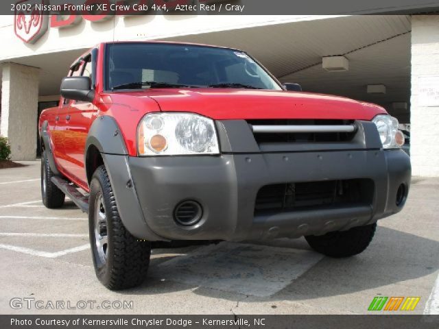 2002 Nissan Frontier XE Crew Cab 4x4 in Aztec Red