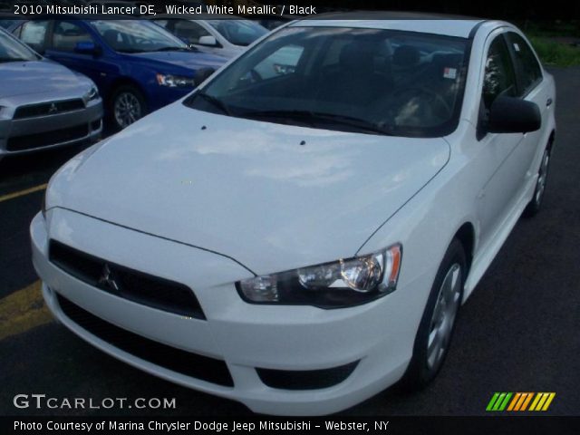 2010 Mitsubishi Lancer DE in Wicked White Metallic