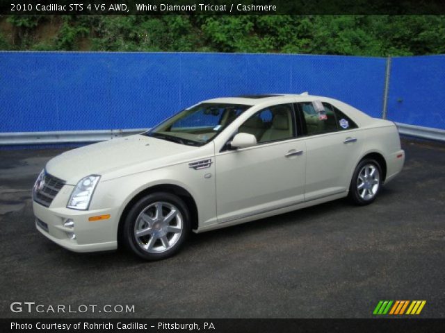 2010 Cadillac STS 4 V6 AWD in White Diamond Tricoat